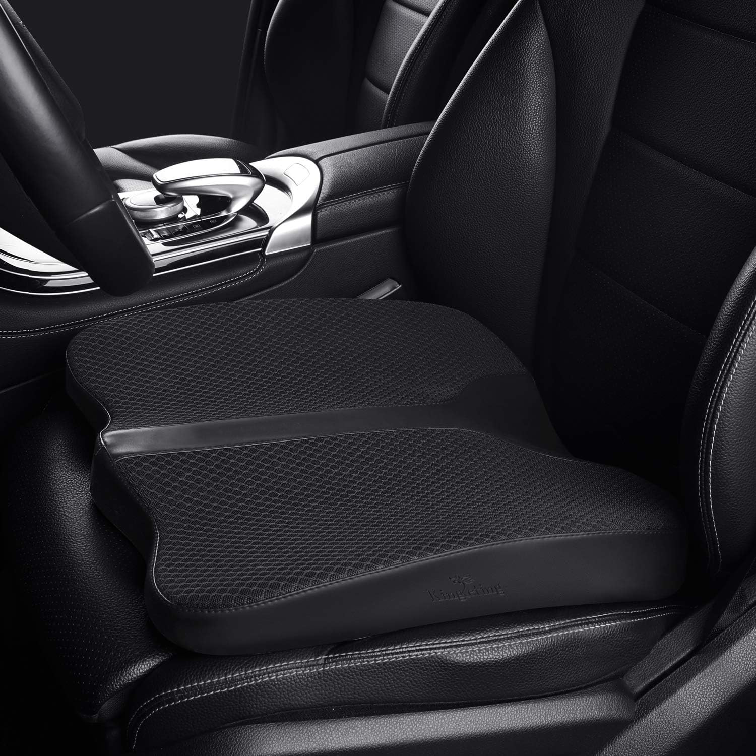 KINGLETING Car Booster Seat Cushion,Memory Foam Seat Cushion, Non-Slip and Breathable, for Car, SUV, Truck, Office Chairs and Wheelchairs