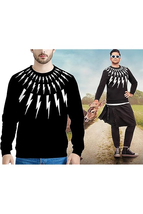 lightning bolt sweater mens
