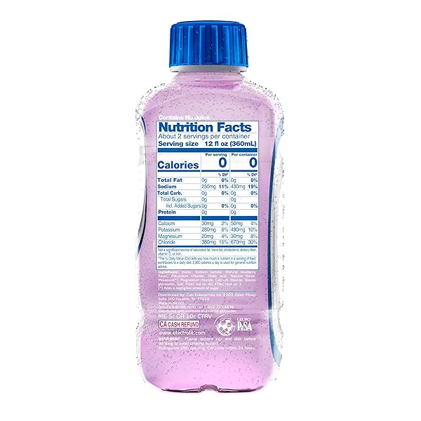 ELECTROLIT, ZERO BERRY BLAST, 21 OUNCE