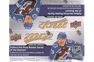 2025 2026 Upper Deck M V P Hockey Series Unopened Retail 36 Pack Box with Chance for Rookies and Stars Plus #1 Draft Picks Cards and Exciting New Insert Sets