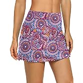 LouKeith Tennis Skirts for Women Golf Athletic Activewear Skorts Mini Summer Workout Running Shorts with Pockets