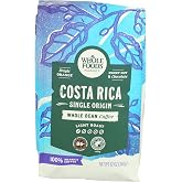 Whole Foods Market, Costa Rica Single Origin Whole Bean Coffee, Light Roast, Orange &amp; Chocolate, 12 Ounce
