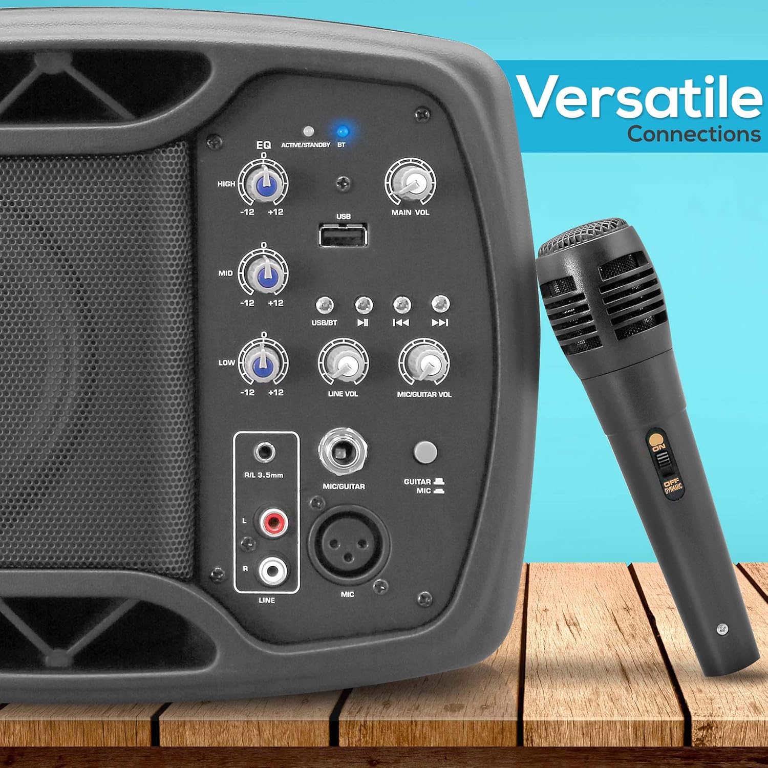 200 watt portable bluetooth speaker