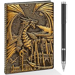DND Dragon Journal Notebook, 3D Dragon Embossed