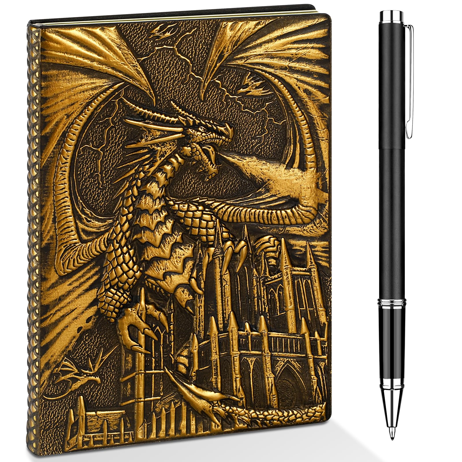 DND Dragon Journal Notebook, 3D Dragon Embossed