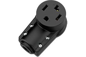 NEMA 14-30R Plug,14-30 30A/125/250V Female Connector, (ETL Certified) 30Amp 125/250Volt Cord End Socket, Female 30A Dryer Rec