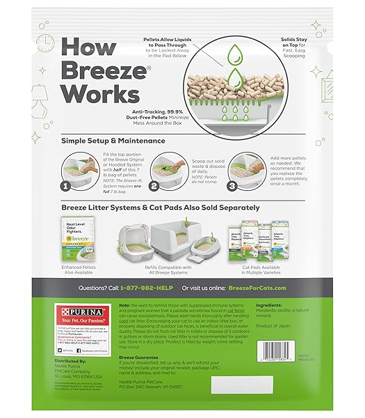 TIDY CATS BREEZE PELLETS – 7 LBS XL BAG 1-PACK