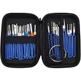 SG Store 36PCS Terminal Removal Tool Kit Pin Extractor Tool Wire Connector Terminal Ejector Kit with a Protective Bag for Car Automotive Most Connector Terminal