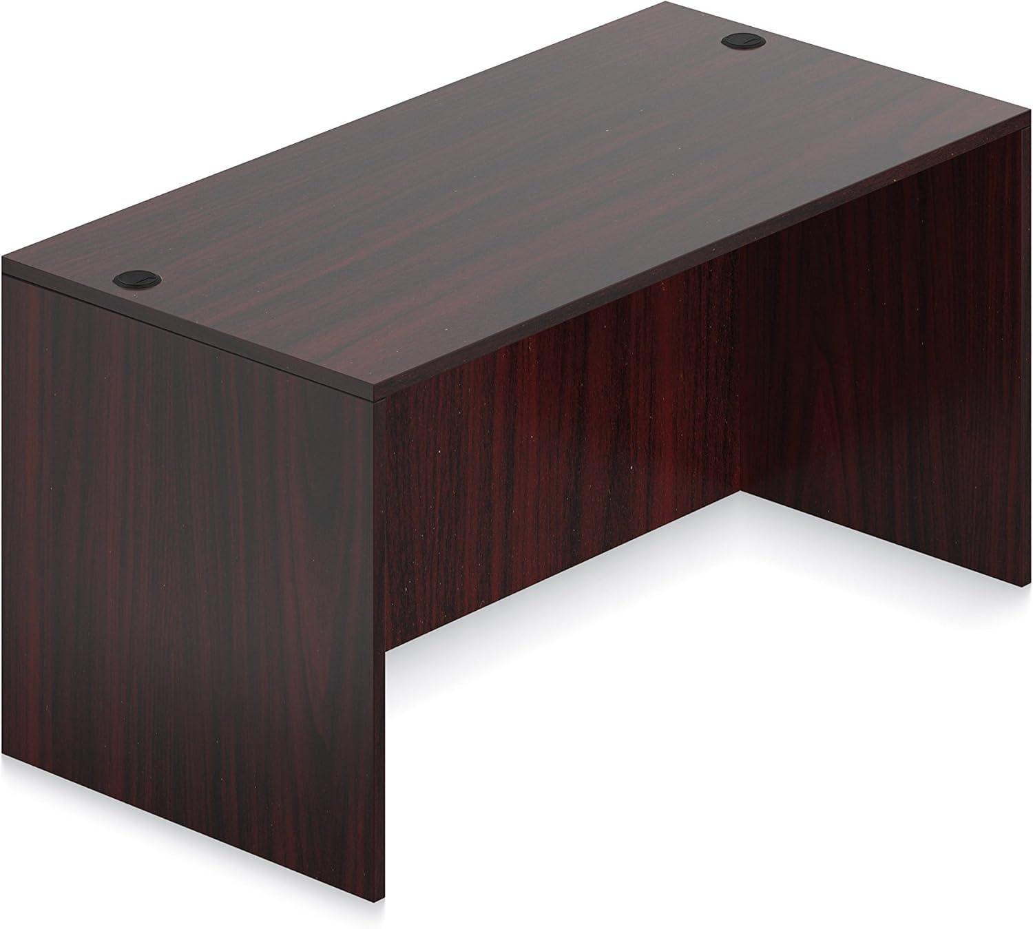 Offices To Go Rectangular Wood Home Office Desk Shell-60 Wide in American Mahogany - 60" Wide in American Mahogany