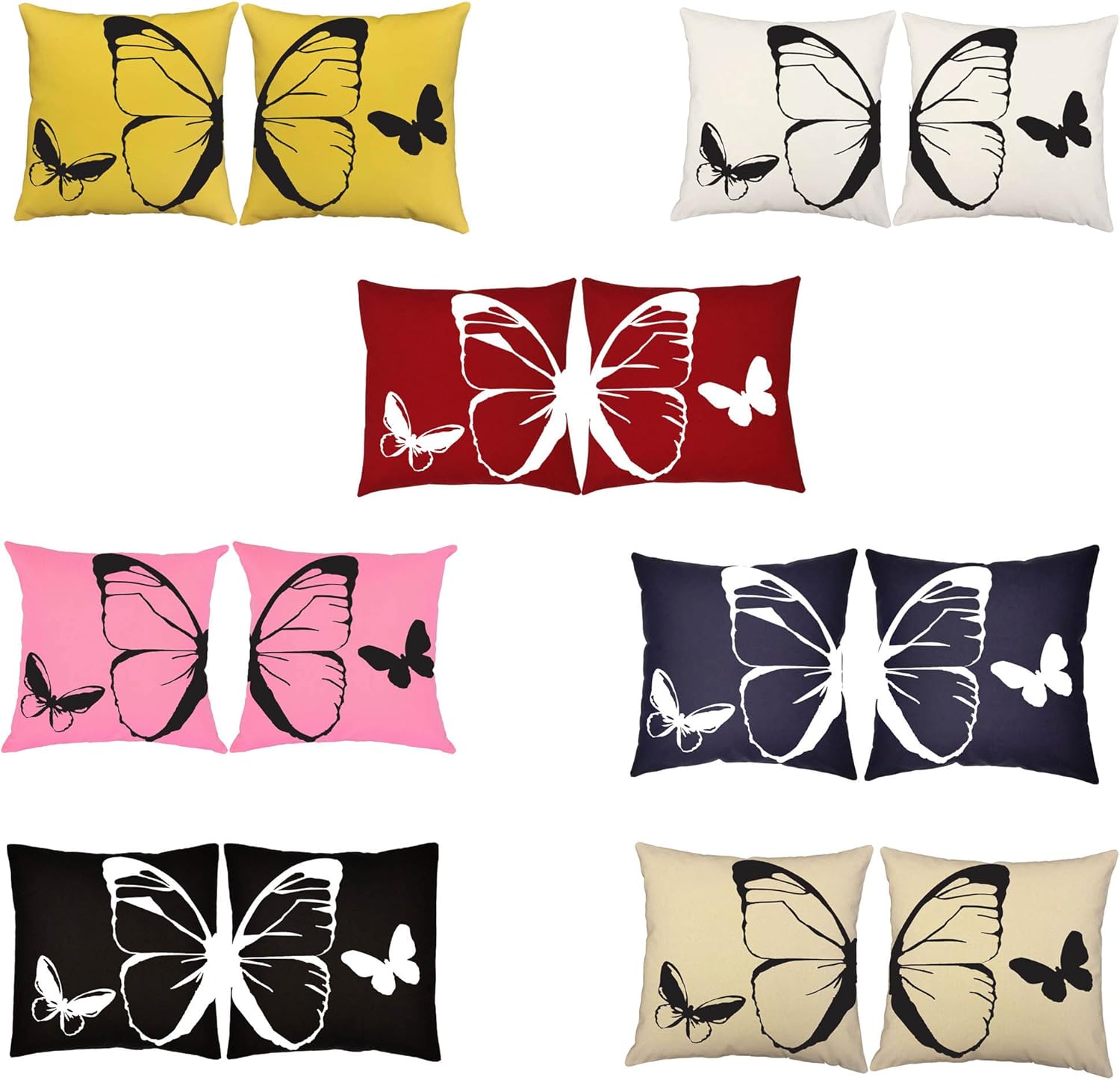 RoomCraft Set of 2 Bugs and Insects Throw Pillow Covers