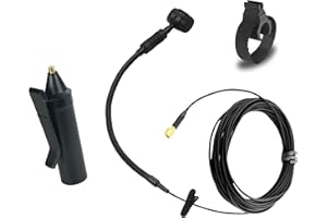 HEIMU Clip On Instrument Condenser Microphone + Universal Clip (for Flute)