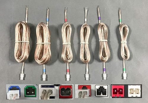 6 Câbles D'Enceintes Fils Pour Système Home Cinéma Sony - Longueurs 3m Et 6m - Connecteurs Couleurs