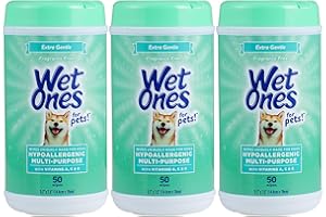 Wet Ones for Pets Multi-Purpose Dog Wipes with Vitamins A, C & E | Fragrance-Free Dog Wipes for All Dogs Wipes Multipurpose |