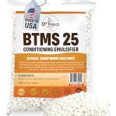 33RD PARALLEL | BTMS 25 (4 oz) Conditioning Emulsifier | Behentrimonium Methosulfate Cetearyl Alcohol Emulsifying Conditioner | (4 Ounces)