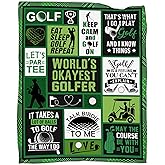 Golf Blanket, Golf Gifts for Men Unique, Gifts for Golfers Men Women, Golfing Gift for Golfs Lovers Accessories Golfs Player Gift Throw Blanket Soft Flannel Birthday Home Decor 50''x 60''