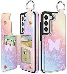 Shorogyt for Samsung S22 Plus Wallet Case with Card