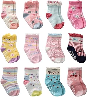 Baby Boy's Cotton Anti Slip Grip Socks (Pack of 6)