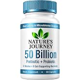 UMB Natures Journey Probiotics for Women &amp; Men Prebiotic Gut Health, 60ct | Advanced digestive synbiotic: multi strain probiotic with prebiotic, mastic gum, NAC &amp; magnesium glycinate, D3 K2.