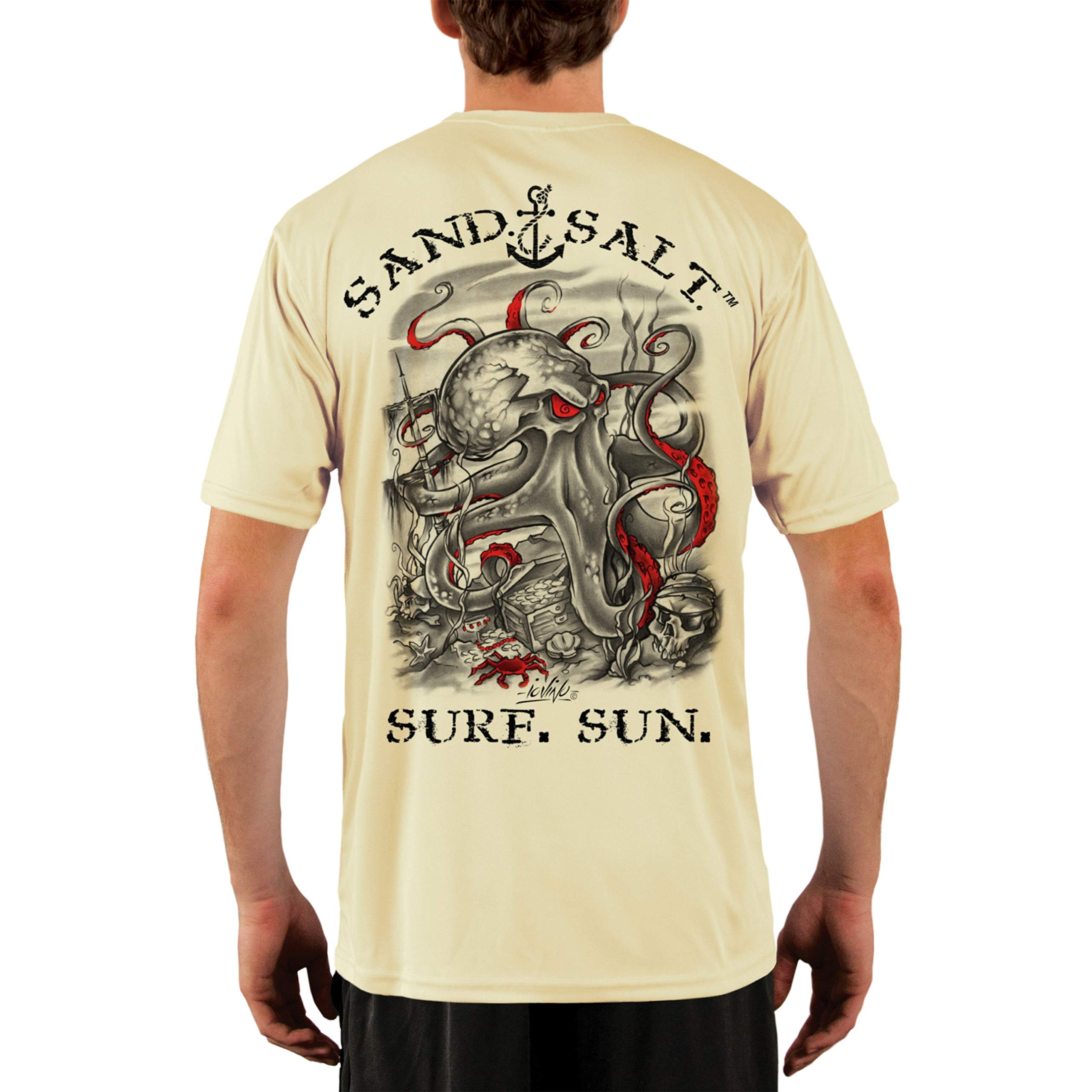 mens Sand.salt.surf.sun Uv Sun Protection Performance T-shirt