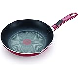 T-fal B0390764 Excite ProGlide Nonstick Thermo-Spot Heat Indicator Dishwasher Oven Safe Fry Pan Cookware, 12-Inch, Red