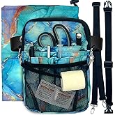 French KOKO Cute Nursing Fanny Pack with Medical Gear Pockets and BONUS Extension Strap, Nurse Supplies Accessories Women Organizer Pouch Tool Belt Storage for Stethoscopes, Emergency Supplies Green