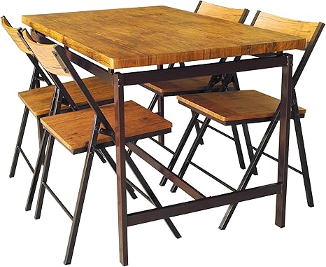 Amazon 鉄脚 ダイニングテーブル Grain グレイン テーブル 1 75cm バタフライデュオ チェア 4脚 5点セット 75cm 鉄フレーム Pvc アイアン ヴィンテージ インダストリアル デザイン ダイニングセット オンライン通販