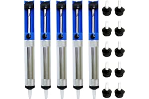 EX ELECTRONIX EXPRESS Solder Sucker RoHS Certified Desoldering Pump with 2 Spare Tips by Electronix Express