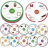 LilLaufy Phonics Word Puzzles for Kids, Phonetic Rhyming Game for Kindergarten, Reading Spelling Game, Toddler Speech Therapy Toys, Sight Words Games, Short Vowel Sound Blends for Preschool Learning