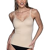 Vanity Fair Women's Shaping Cami with Built in Bra, Tummy Control Shapewear Camisole Tops for Women