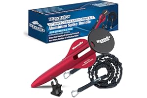 WAVESRX Patented Aluminum Spike Beach Anchor | Ultra-Light Sand Anchor for Boat, Pontoon, PWC, Jet Ski or Kayak | Secure and Effective Watercraft Anchoring Near Shore, Sand-bar or in Shallow Water
