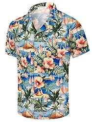 Hawaiian Shirts for Men Casual Beach Summer Shirt