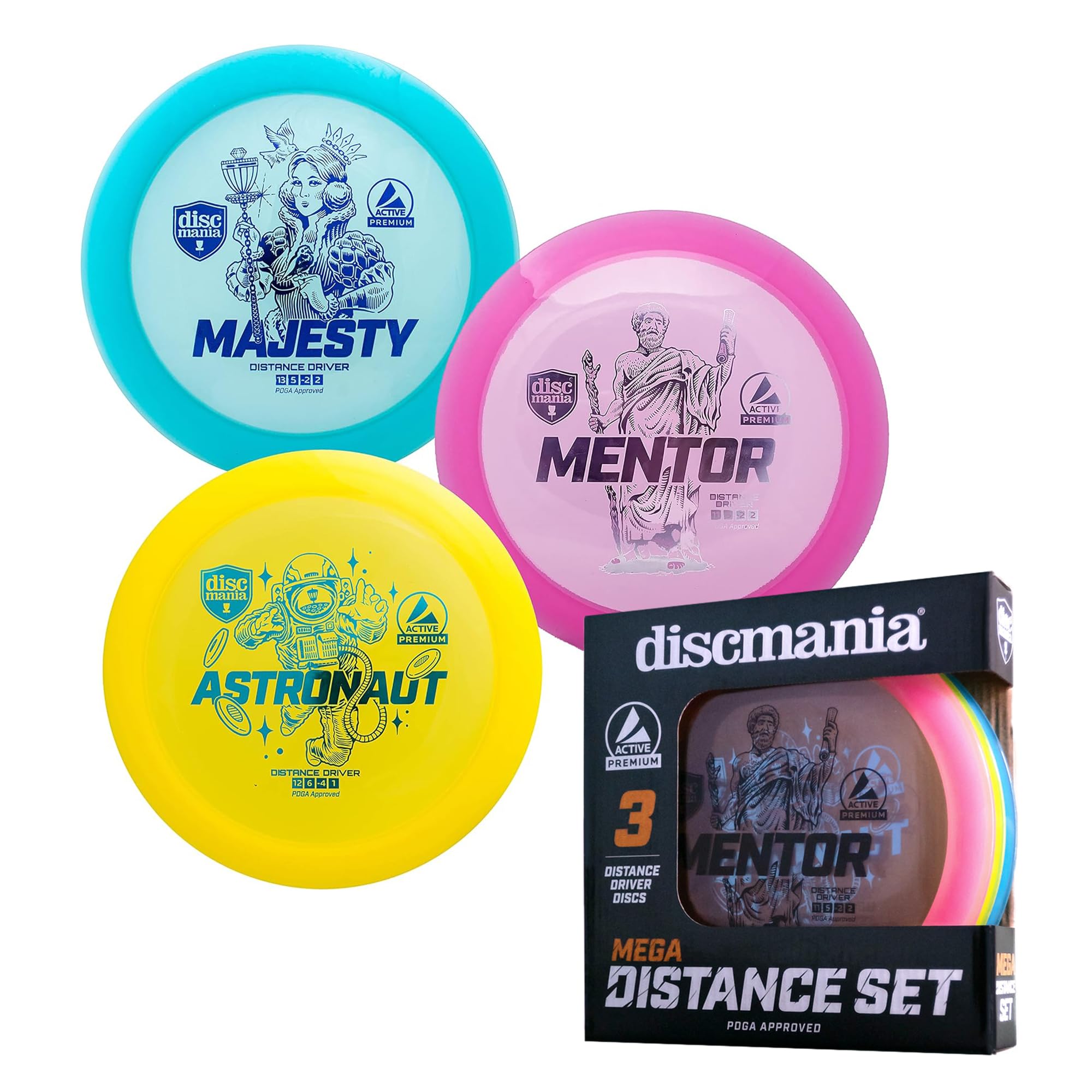 Discmania Active Premium Mega Distance 3-Disc Set