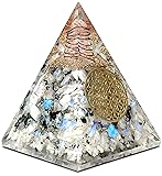 Rainbow Moonstone Orgone Pyramid – Handcrafted