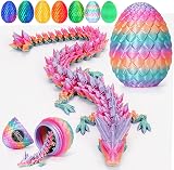 YILCER 12 Dragon 3D Printed Upgraded Fall Protection Dragon Egg Fidget Toy