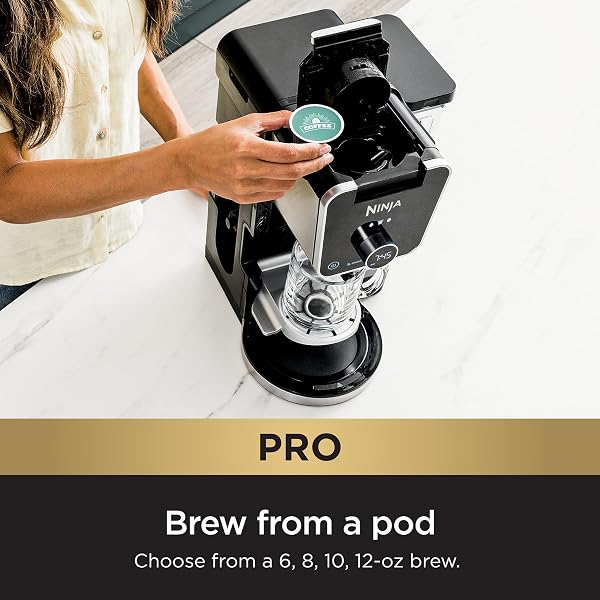 NINJA DRIP COFFEE MAKER WITH K CUP COMBO, DUALBREW PRO SPECIALTY COFFEE SYSTEM, COFFEE MACHINE COMPATIBLE WITH K-CUP PODS, 12 CUP SINGLE SERVE COFFEE MAKERS WITH PAPER FILTER, CFP301