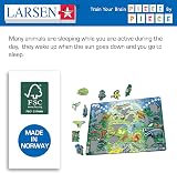 Larsen NB11 Night and Day English Edition 60 Piece Jigsaw Puzzle Tray Frame view 8