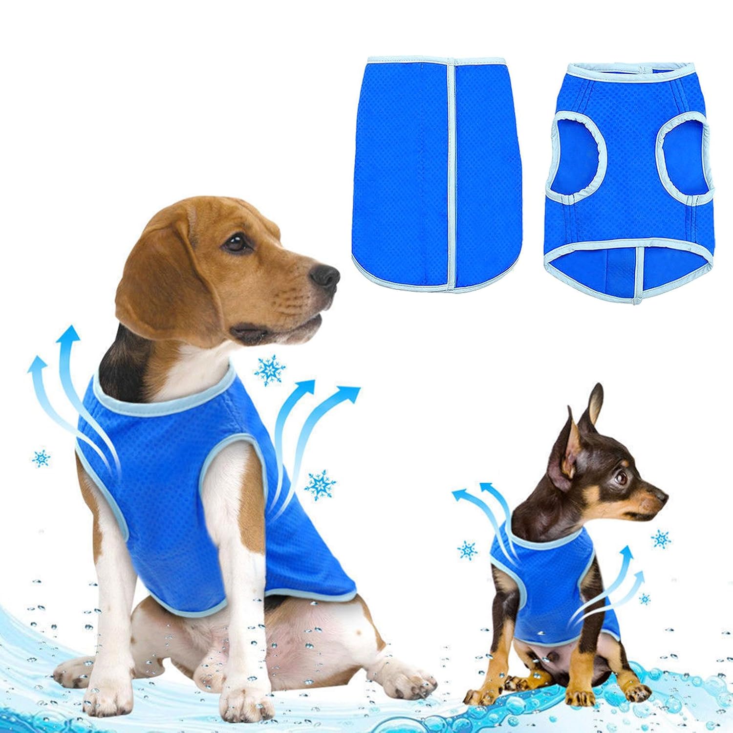 Which Is The Best Og Cooling Vest Swamp Cooler Jacket For Dogs Blue L
