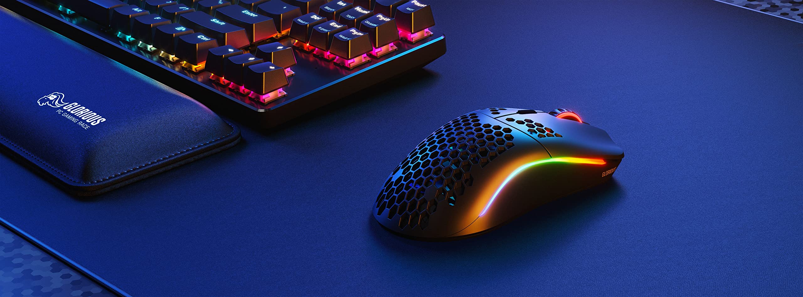 Glorious Model O Wireless Gaming Mouse - Superlight, 69g Honeycomb Design, RGB, Ambidextrous, Lag Free 2.4GHz Wireless, Up to 71 Hours Battery - Matte Black