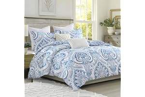 Bedduvit Damask Duvet Cover Queen - 100% Cotton Damask Patterned Duvet Cover Queen with Zipper Closure & 8 Corner Ties,3 PCS Queen Duvet Cover Cotton for All Season