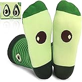 POPCRAZE 1 Pair Avocado Sock - Cute Avocado Gifts for Women, Novelty Fruit Socks, Vegan Gift Sock, Kawaii Food Socks Valenine Gift Idea