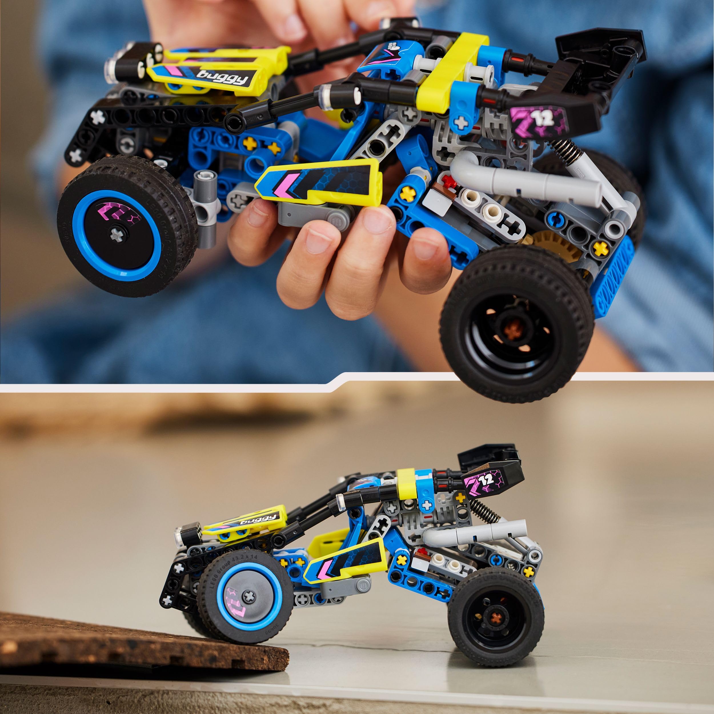 LEGO Technic Offroad Rennbuggy, Auto-Spielzeug für Kinder, Bausatz zum Bauen eines Buggy-Rennautos, Geschenk für 8-jährige Jungs und Mädchen, Rally-Auto-Modell 42164 5