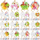 Watersay 12 Set Kids Pre Drawn Canvas for Painting Kit 12 Pcs 6
