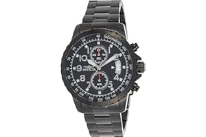 Invicta Men's 13787 Specialty Chronograph Black Dial Black Ion-Plated Stainless Steel Watch