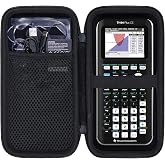 Case for TI-84 Plus CE Evo/Python,TI-Nspire CX II CAS,TI-83 Plus Calculator | TI-Nspire CX II/TI-84 Plus/TI-89 Titanium Color Graphing Calculator Compatibility, Accessory Storage, Carry Bag, All Black