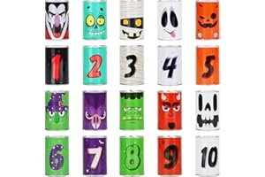 Erweicet 13 PCS Halloween Carnival Can Bean Bag Toss Games for Kids Adults Trick or Treat Decoration Family Games Party Favors Supplies Homeschooling Backyard Game