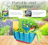 Pelle & Sol 10pcs Kids Garden Tool Set Shovel Rake Sprayer Gloves Apron Tote Bag view 6