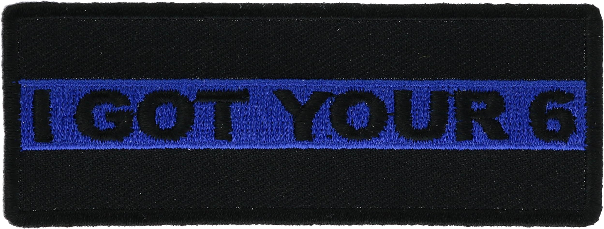 I Got Your 6 Thin Blue Line 1 1/2 x 4 inch Patch IVANP5237 F2D26Y