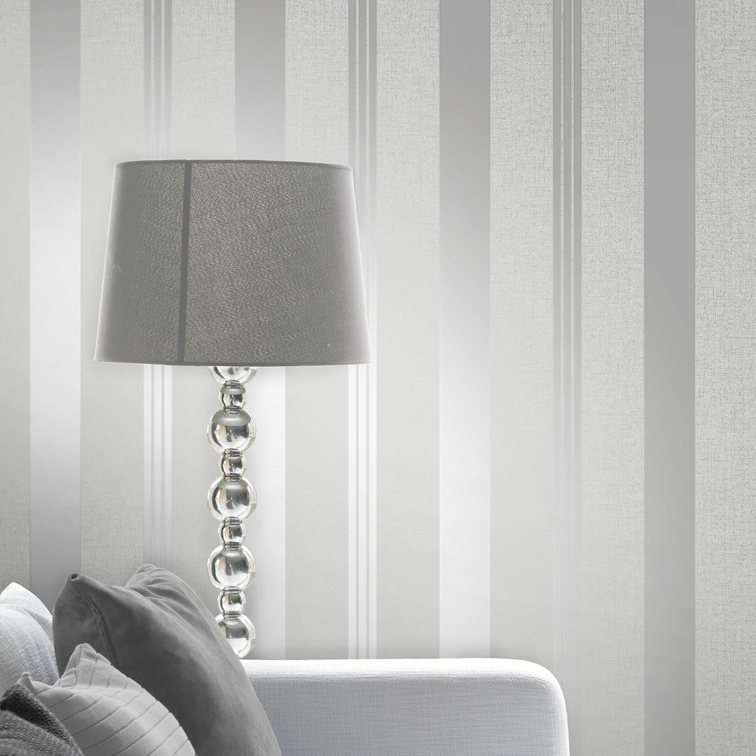Fine Décor FD41967 Quartz Stripe Wallpaper, Silver, 0.4 x 20.9 cm - Image 3