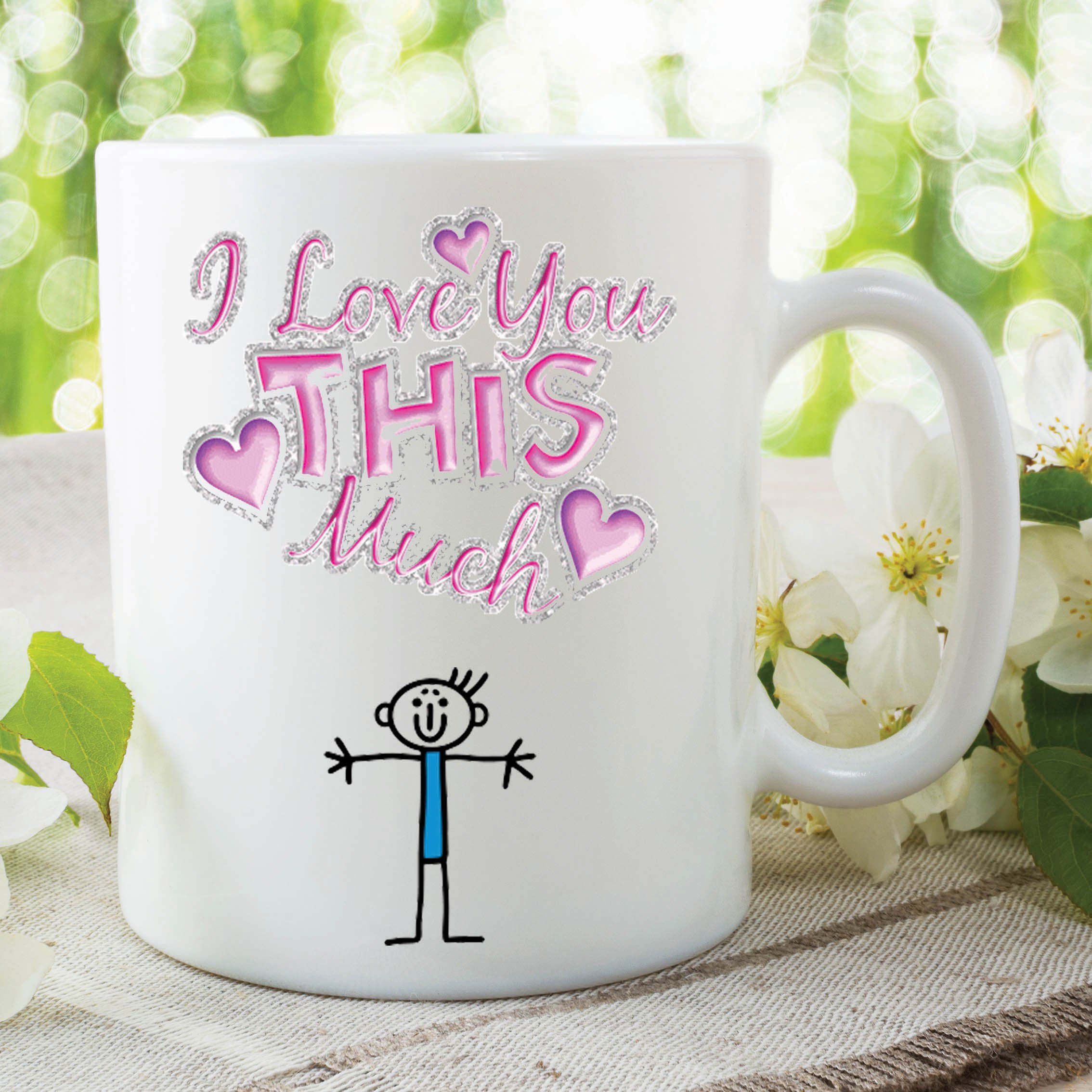 I Love You This Much Mug Work Gift Kitchen Office Kitchen Cup Mother's WSDMUG254