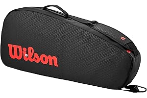 WILSON Clash V3 Super Tour Tennis Racket Bags - Black/Infrared